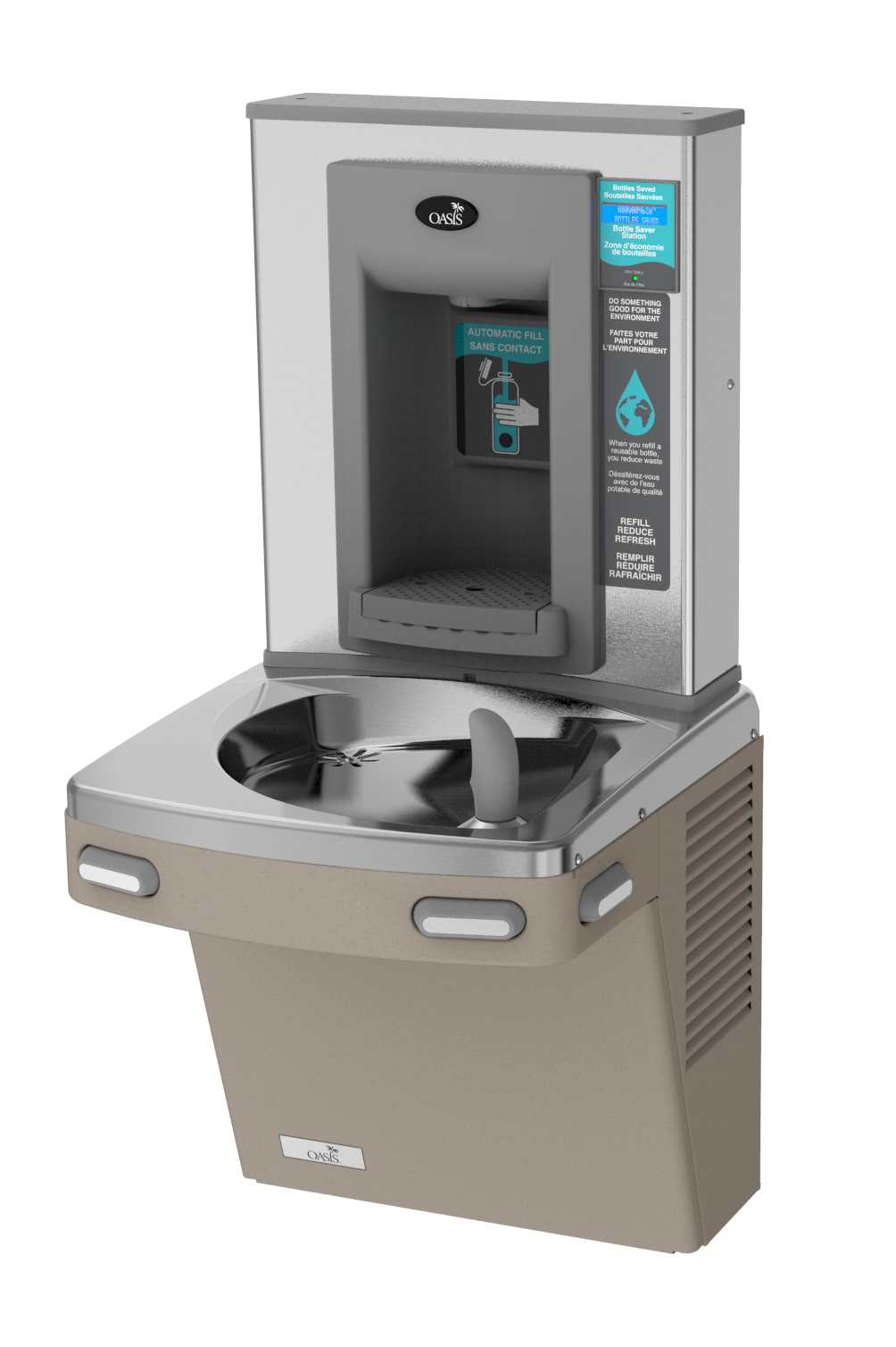 Oasis Sandstone Wall Mount Drinking Fountain 