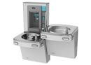 8 gph Bi-Level Water Cooler in Greystone with Electronic Bottle Filler