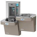 8 gph Touch-Free Bi-Level Water Cooler in Sandstone with Electronic Bottle Filler