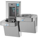 8 gph Touch-Free Bi-Level Water Cooler in Stainless Steel with Electronic Bottle Filler