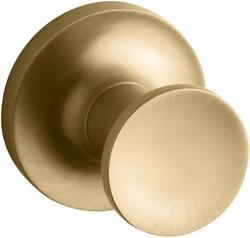 1-Hook Robe Hook in Vibrant® Brushed Moderne Brass