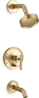 KOHLER Vibrant&reg; Brushed Moderne Brass Single Handle Single Function Bathtub & Shower Faucet (Trim Only) 