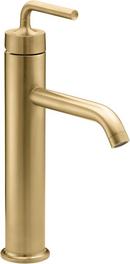 KOHLER Vibrant Brushed Moderne Brass Single Handle Vessel Filler Bathroom Sink Faucet 