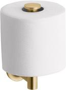 KOHLER Vibrant&reg; Brushed Moderne Brass Wall Mount Toilet Tissue Holder 