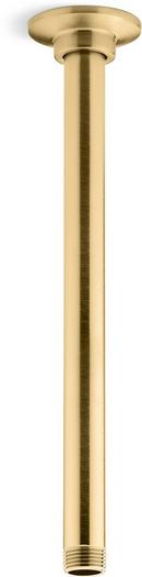 12 in. Shower Arm and Flange in Vibrant® Brushed Moderne Brass