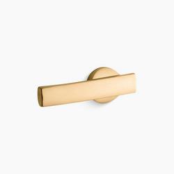 Left-Hand Trip Lever in Vibrant Brushed Moderne Brass