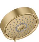 KOHLER Vibrant&reg; Brushed Moderne Brass Multi Full Coverage,Pulsating Massage and Silk Showerhead 