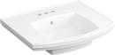 KOHLER White Pedestal Bathroom Sink 