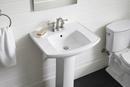 KOHLER White Pedestal Bathroom Sink 
