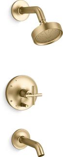 One Handle Single Function Bathtub & Shower Faucet in Vibrant® Brushed Moderne Brass (Trim Only)