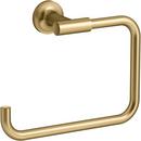 KOHLER Vibrant® Brushed Moderne Brass Rectangular Open Towel Ring 