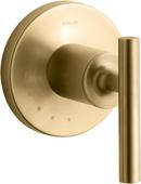KOHLER Vibrant&reg; Brushed Moderne Brass Single Lever Handle Valve Trim for Volume Control Valve 
