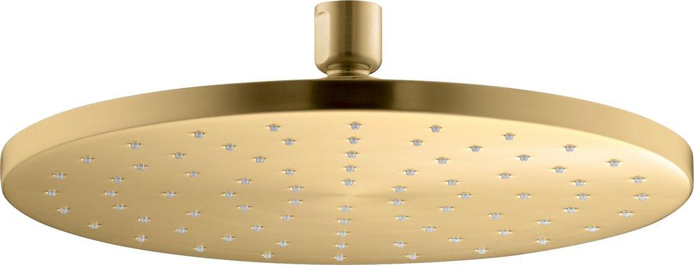 KOHLER Vibrant&reg; Brushed Moderne Brass Single Function Rain Showerhead 