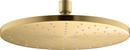 KOHLER Vibrant&reg; Brushed Moderne Brass Single Function Rain Showerhead 