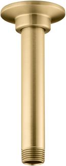 6 in. Shower Arm and Flange in Vibrant® Brushed Moderne Brass
