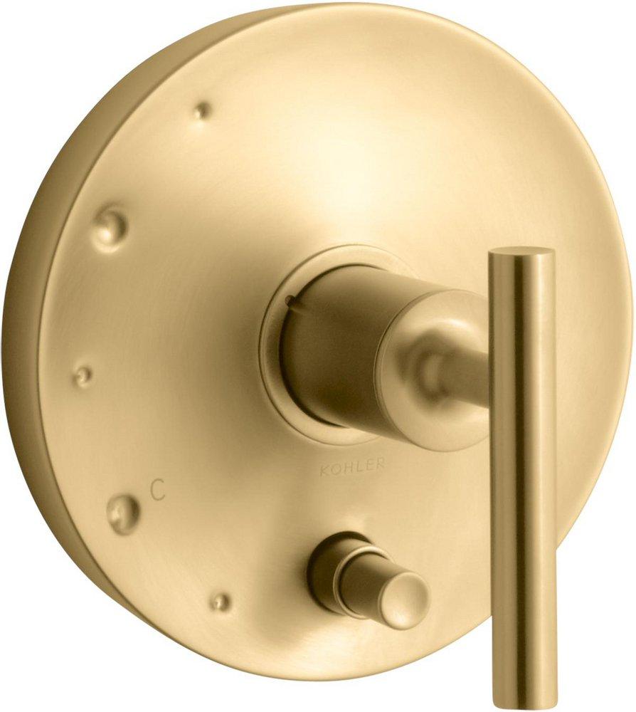 KOHLER Vibrant&reg; Brushed Moderne Brass Single Handle Shower Faucet Trim Only 