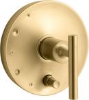 KOHLER Vibrant&reg; Brushed Moderne Brass Single Handle Shower Faucet Trim Only 