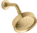 KOHLER Vibrant&reg; Brushed Moderne Brass Single Function Katalyst&reg; Showerhead 
