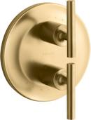 KOHLER Vibrant&reg; Brushed Moderne Brass Two Handle Bathtub & Shower Faucet (Trim Only) 