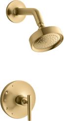 One Handle Single Function Shower Faucet in Vibrant® Brushed Moderne Brass (Trim Only)