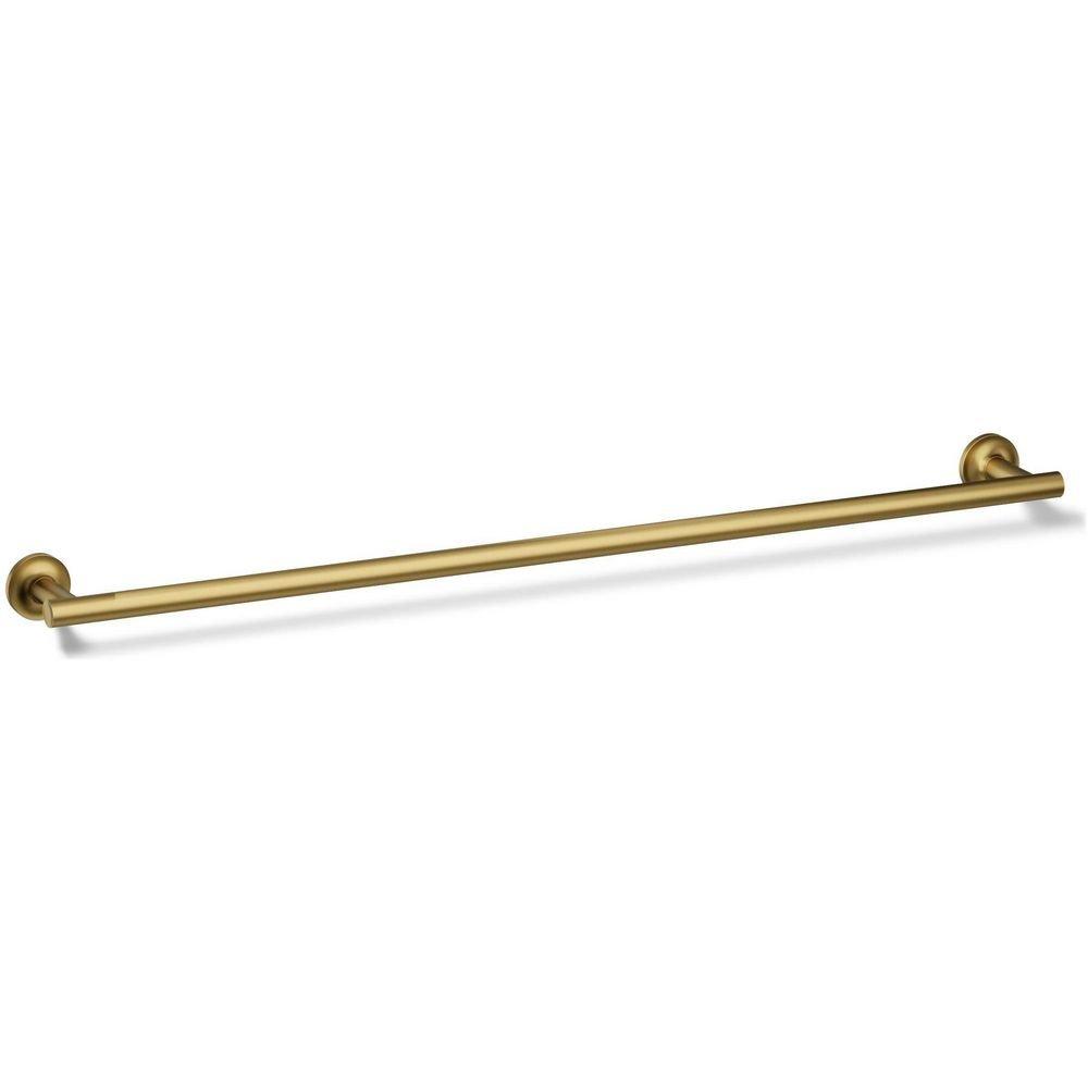 KOHLER Vibrant Brushed Moderne Brass 30 in. Towel Bar 