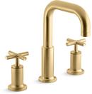 KOHLER Vibrant&reg; Brushed Moderne Brass Two Handle Roman Tub Faucet Trim Only 
