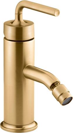 Horizontal Bidet Faucet in Vibrant&reg; Brushed Moderne Brass