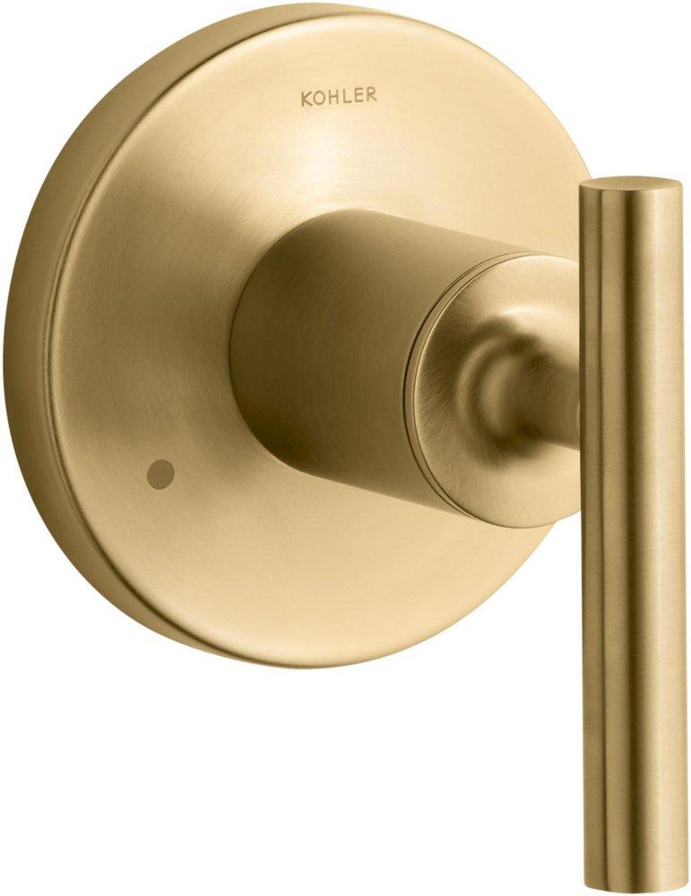 KOHLER Vibrant® Brushed Moderne Brass Single Handle Lever Brass Transfer Valve Trim 