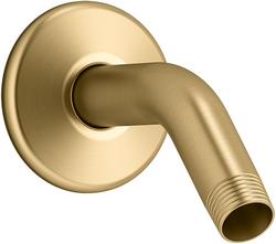 5-3/8 in. Shower Arm and Flange in Vibrant&reg; Brushed Moderne Brass