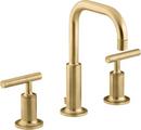 Two Handle Widespread Bathroom Sink Faucet in Vibrant® Brushed Moderne Brass