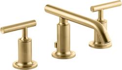 Two Handle Widespread Bathroom Sink Faucet in Vibrant&reg; Brushed Moderne Brass