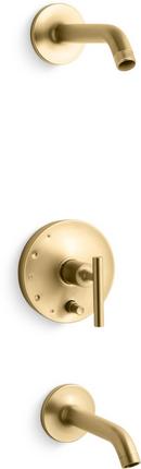 KOHLER Vibrant&reg; Brushed Moderne Brass Single Handle Bathtub & Shower Faucet (Trim Only) 