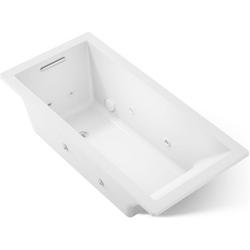 66 x 32 in. Whirlpool Drop-In Bathtub with Reversible Drain in White