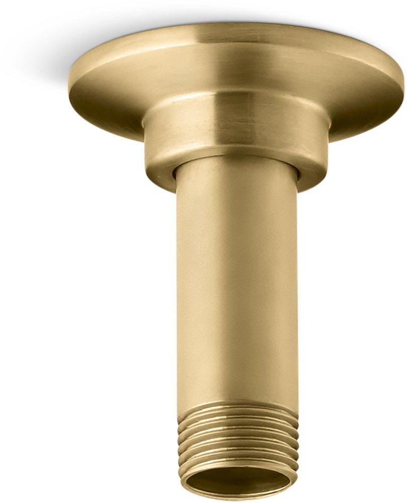 KOHLER Vibrant Brushed Moderne Brass Shower Arm and Flange 