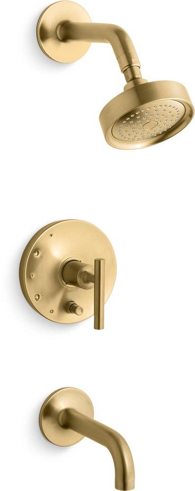 KOHLER Vibrant&reg; Brushed Moderne Brass Single Handle Single Function Bathtub & Shower Faucet (Trim Only) 