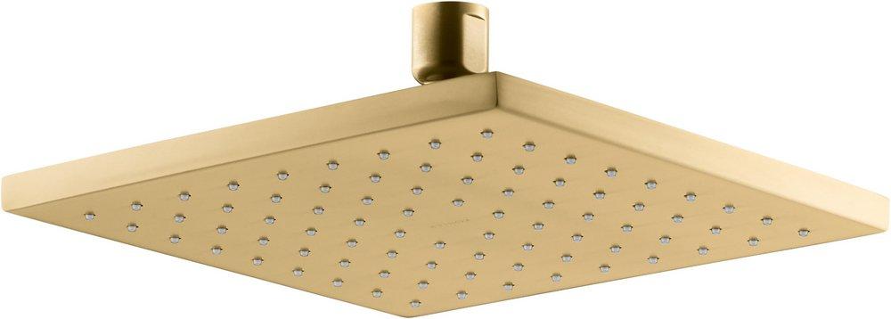 KOHLER Vibrant&reg; Brushed Moderne Brass Single Function Rain Showerhead 