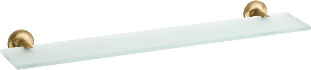 KOHLER Vibrant® Brushed Moderne Brass 22-1/2 in. Brass Bathroom Shelf 