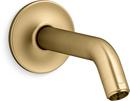 8-3/8 in. Shower Arm and Flange in Vibrant® Brushed Moderne Brass