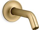 KOHLER Vibrant Brushed Moderne Brass Shower Arm and Flange 