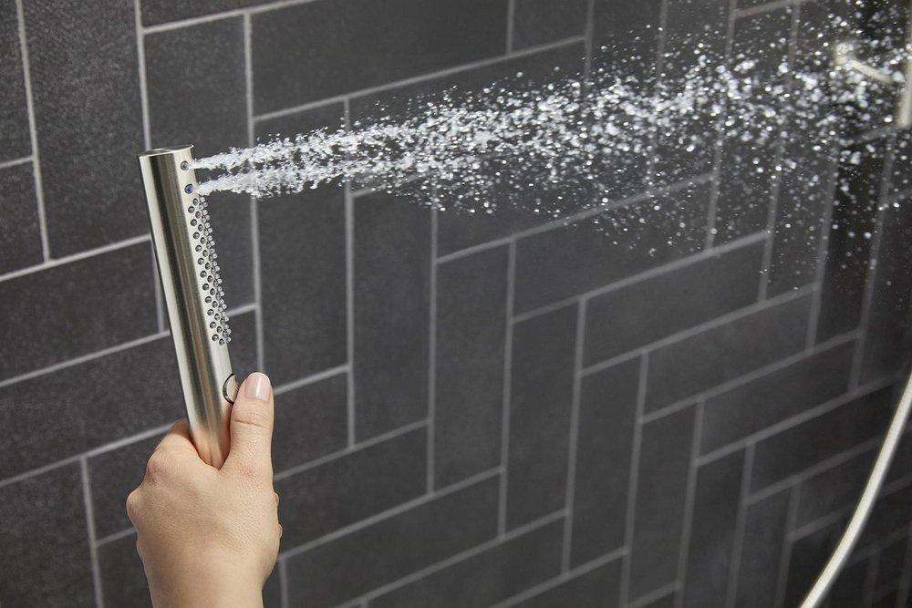 KOHLER Vibrant&reg; Brushed Moderne Brass Dual Function Hand Shower 