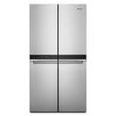 Whirlpool Fingerprint Resistant Metallic Steel 35-3/4 in. 19.40 cu. ft. Counter Depth, French Door and Full Refrigerator 
