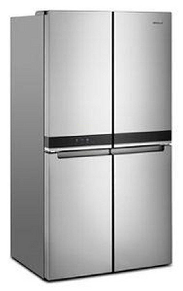 Whirlpool Fingerprint Resistant Metallic Steel 35-3/4 in. 19.40 cu. ft. Counter Depth, French Door and Full Refrigerator 