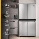 Whirlpool Fingerprint Resistant Stainless 35-3/4 in. 19.40 cu. ft. Counter Depth, French Door and Full Refrigerator 