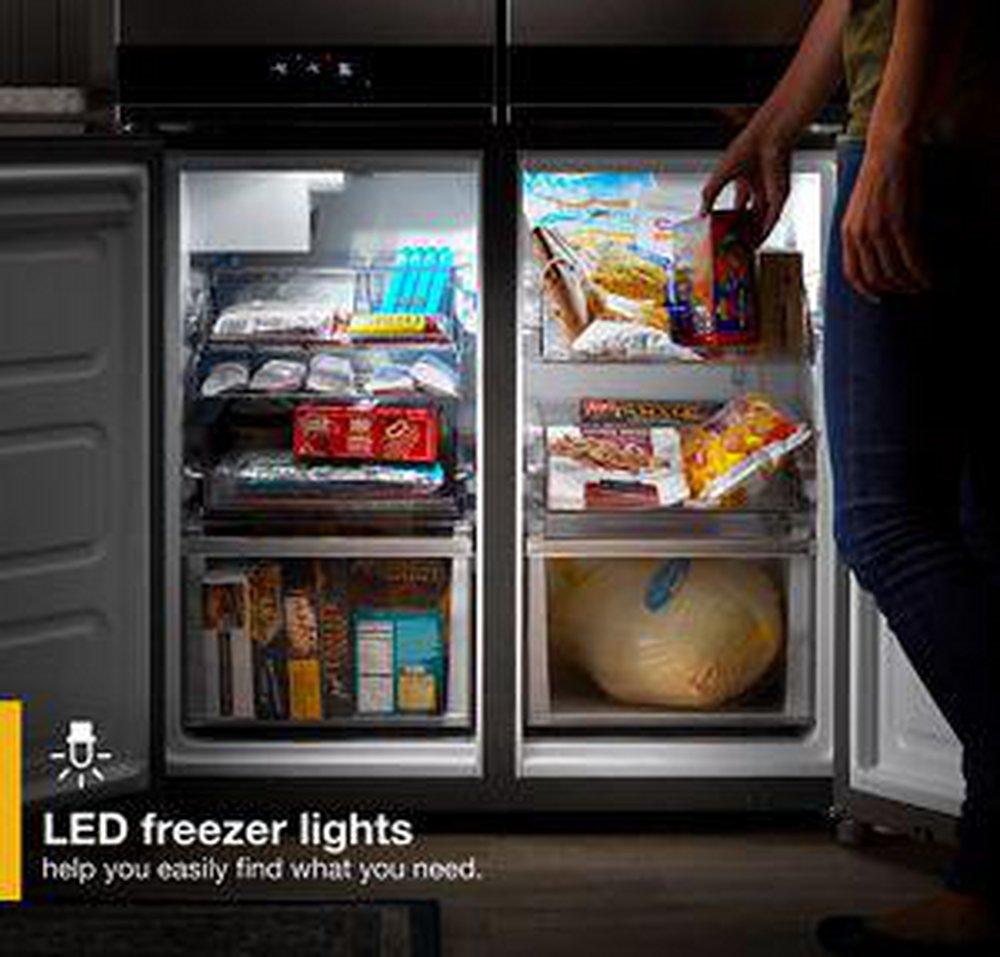 Whirlpool Fingerprint Resistant Stainless 35-3/4 in. 19.40 cu. ft. Counter Depth, French Door and Full Refrigerator 