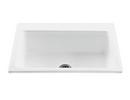 Mti Baths White 33 x 22-1/4 in. 1 Hole Acrylic 1 Bowl Dual Mount Kitchen Sink 