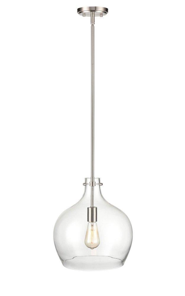 Millennium Lighting Brushed Nickel 1-Light Pendant Light 