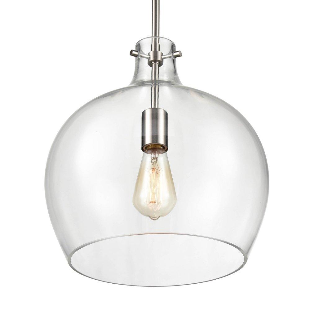 Millennium Lighting Brushed Nickel 1-Light Pendant Light 