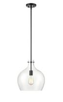 1-Light Pendant Light in Matte Black