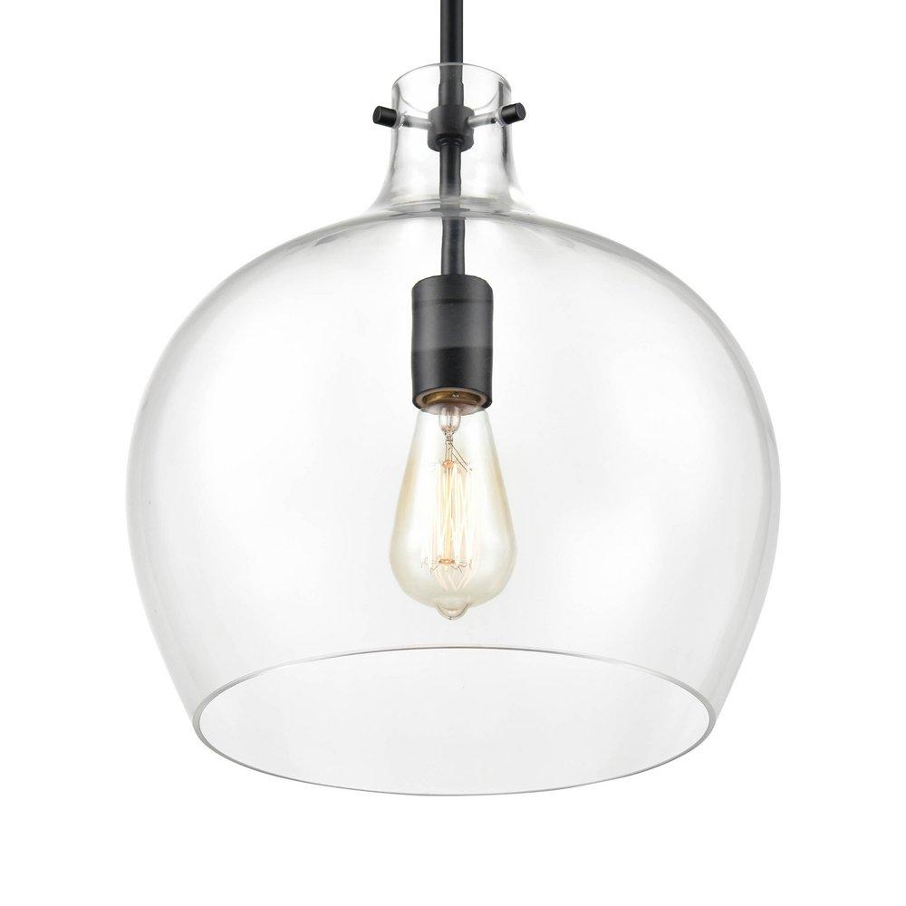 Millennium Lighting Matte Black 1-Light Pendant Light 