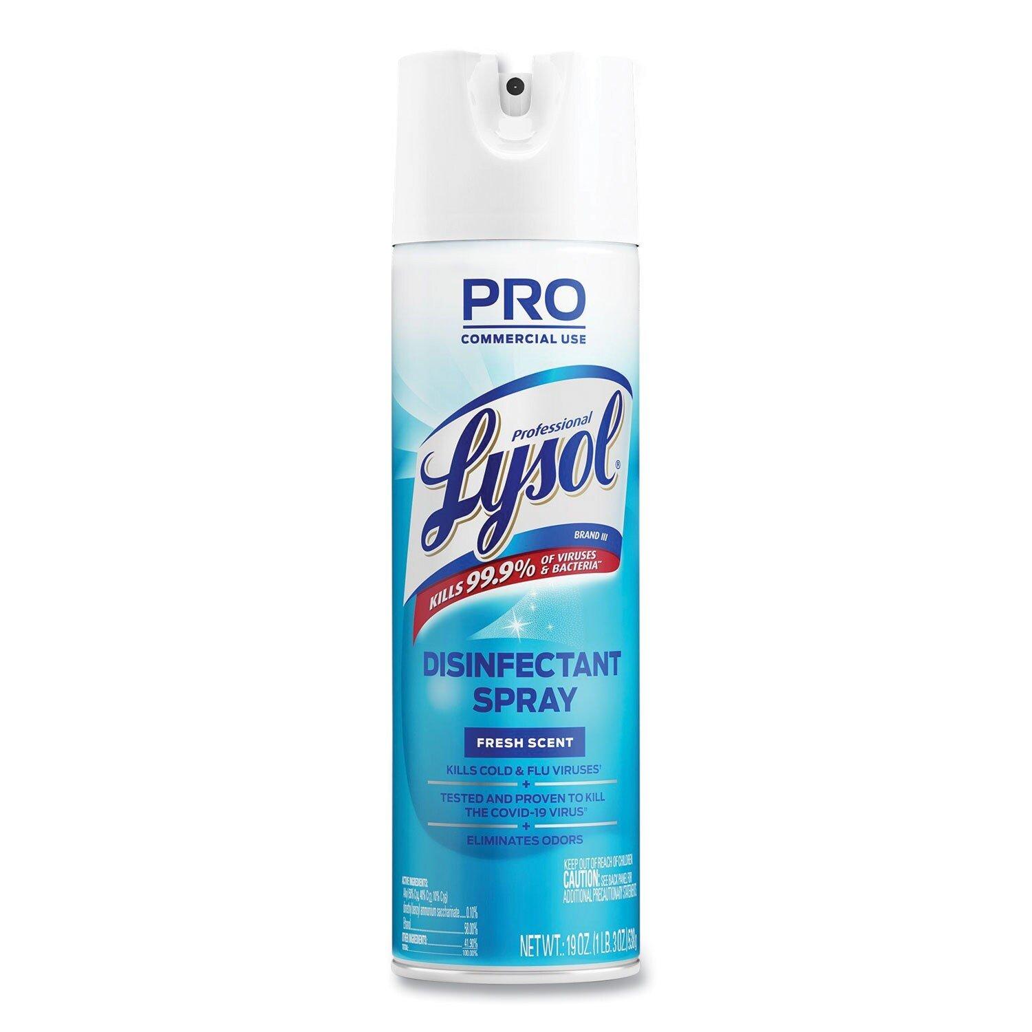 Disinfectant Spray, Fresh Scent (Case of 12) 